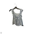 Top Short Sleeve By Patrons Of Peace In Blue & White, Size: S