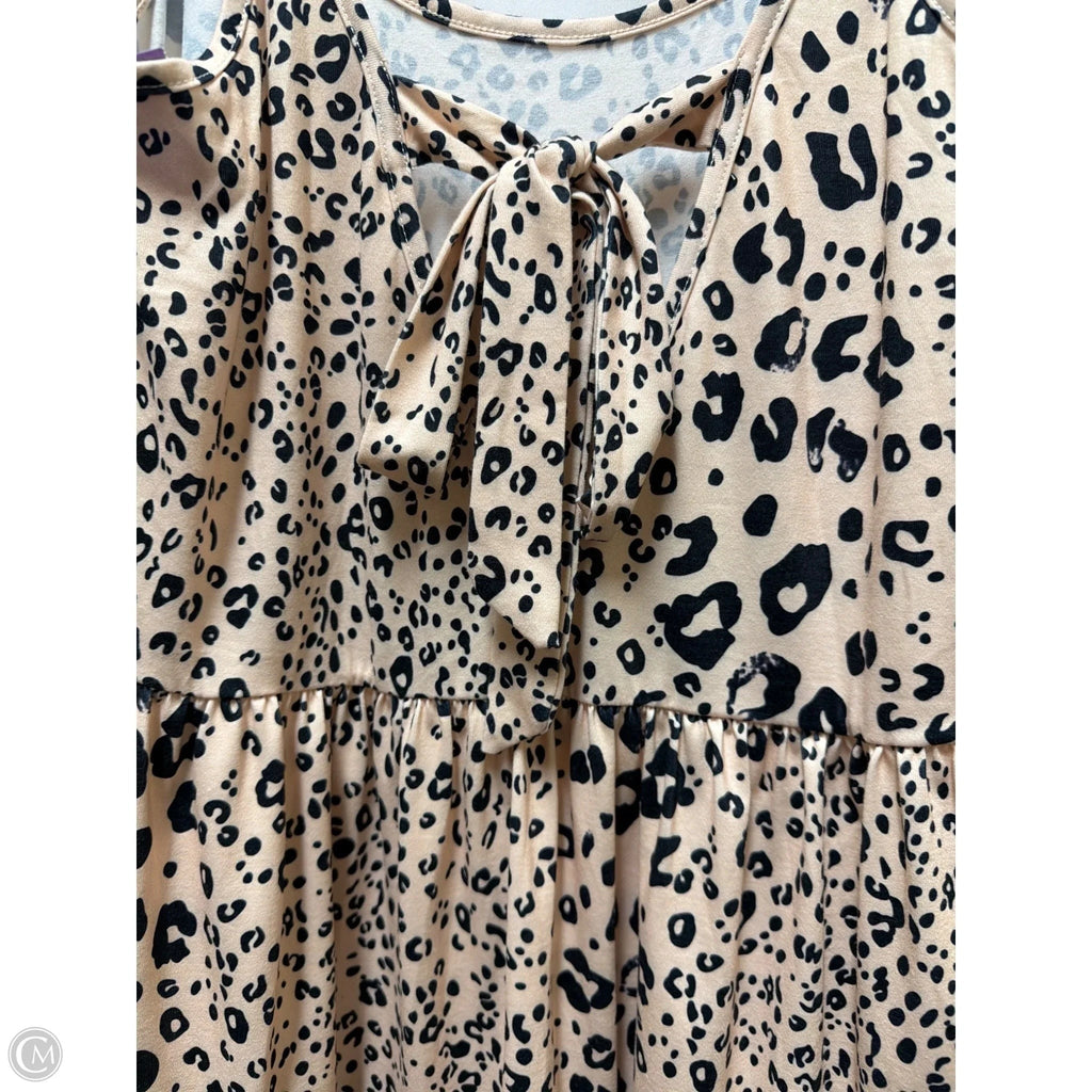 Dress Casual Midi By Clothes Mentor In Animal Print, Size: M