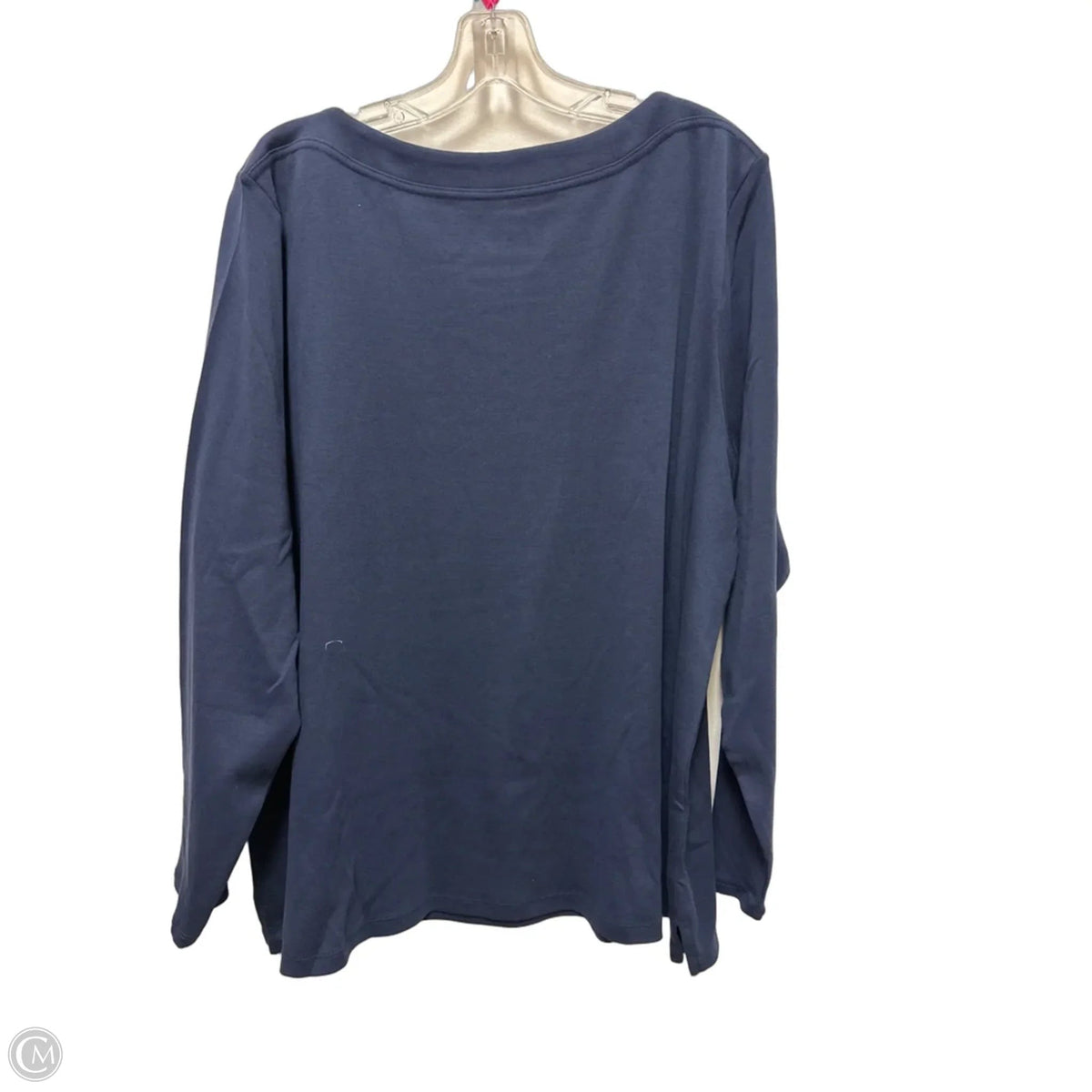 Top Long Sleeve By Chicos In Navy, Size: 1x