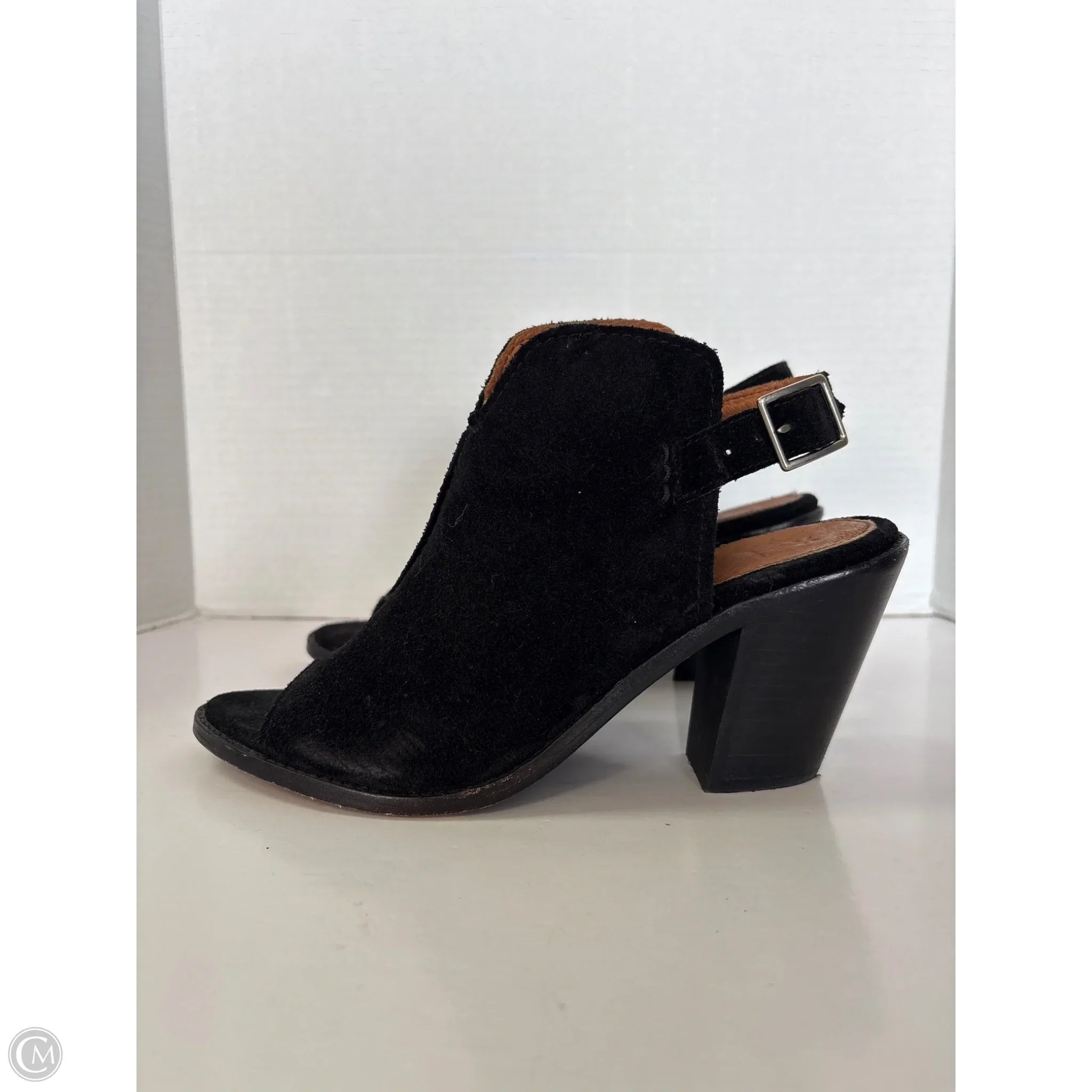 Sandals Designer By Frye In Black, Size: 9