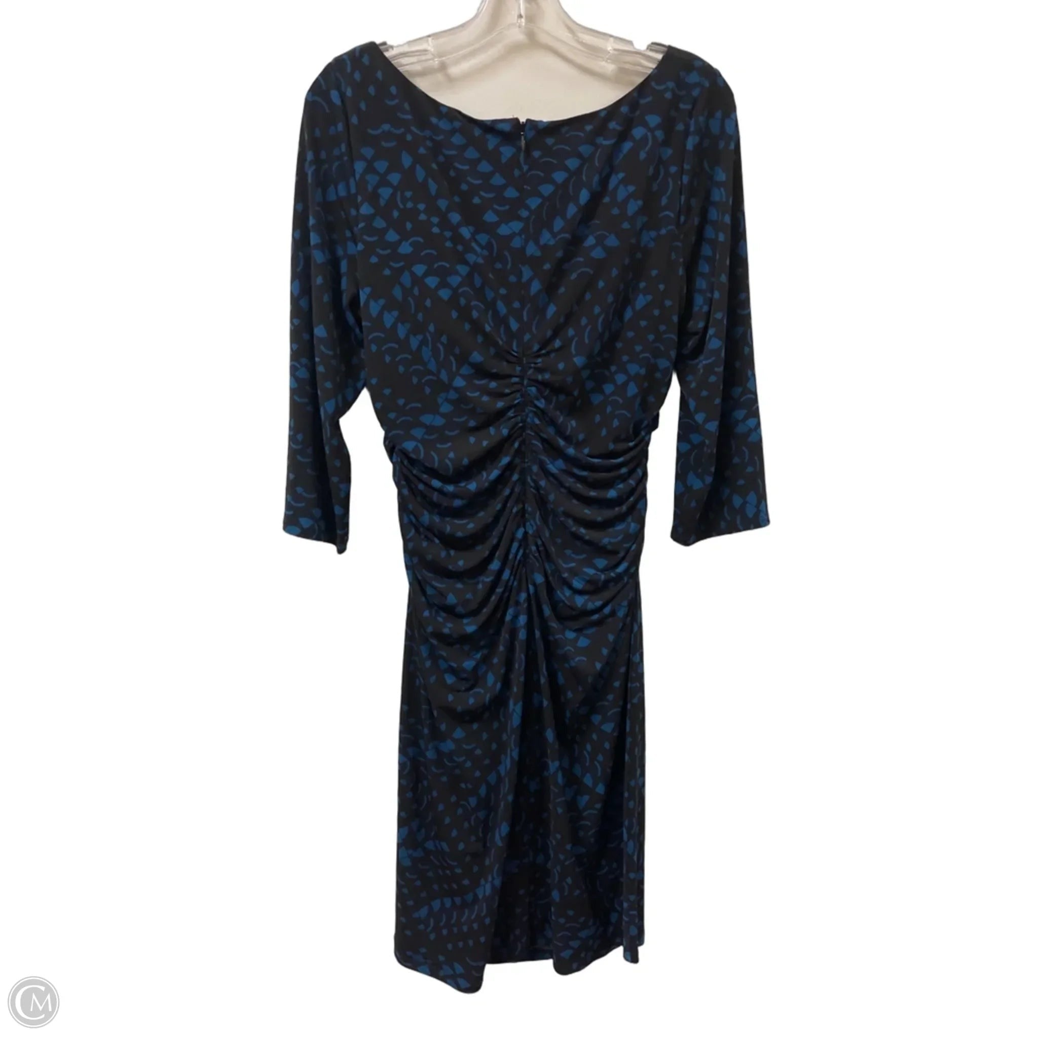Dress Casual Short By White House Black Market In Black & Blue, Size: L