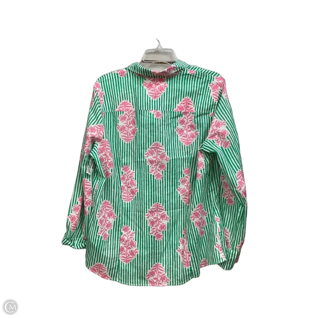 Top Long Sleeve By J. Crew In Green, Size: Xl
