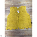 Vest Sweater By A New Day In Yellow, Size: S