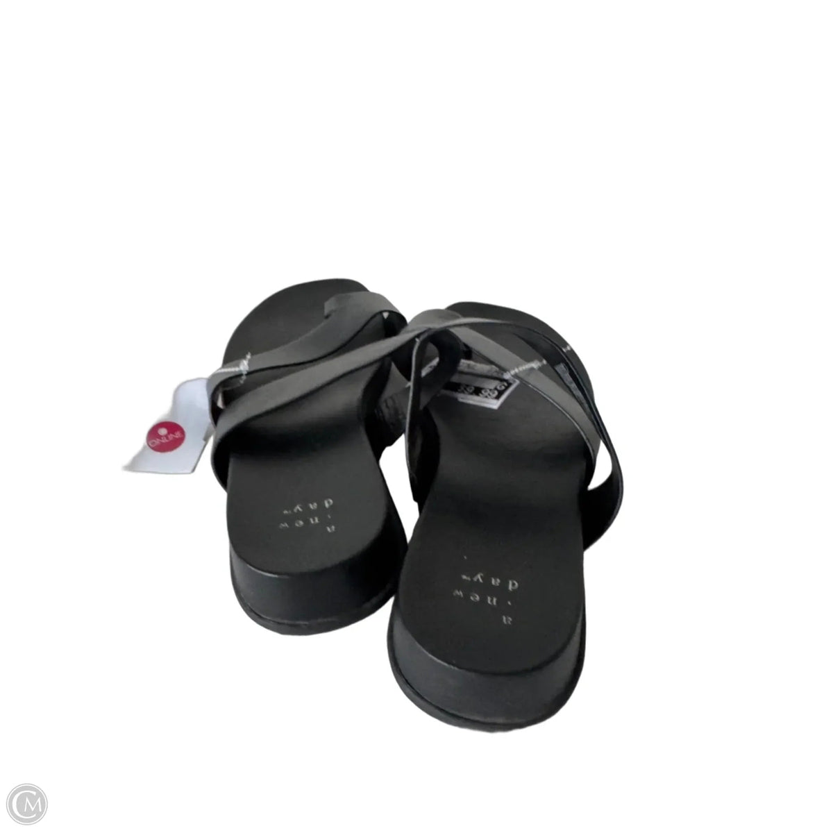 Sandals Flats By A New Day In Black, Size: 7.5
