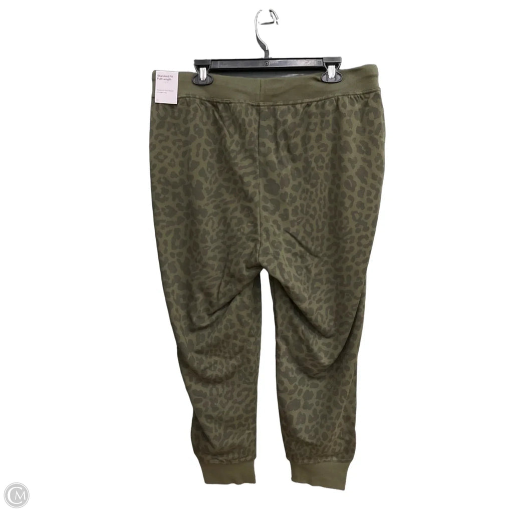 Athletic Pants By Nike Apparel In Green, Size: 1x