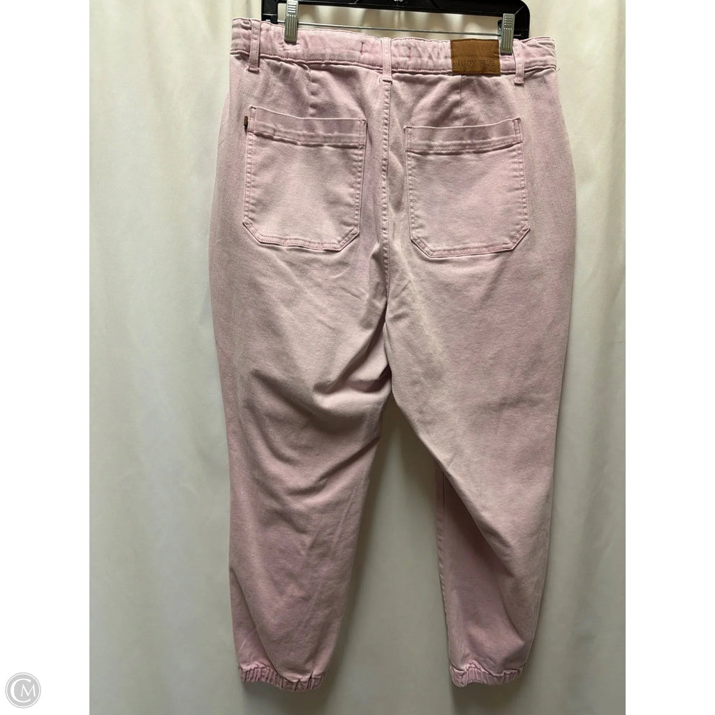 Pants Lounge By Judy Blue In Pink, Size: 16