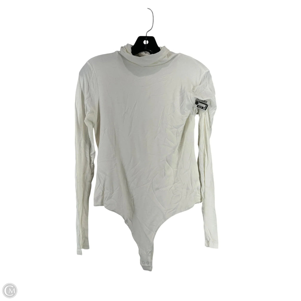 Top Long Sleeve By Nordstrom In Cream, Size: Xl