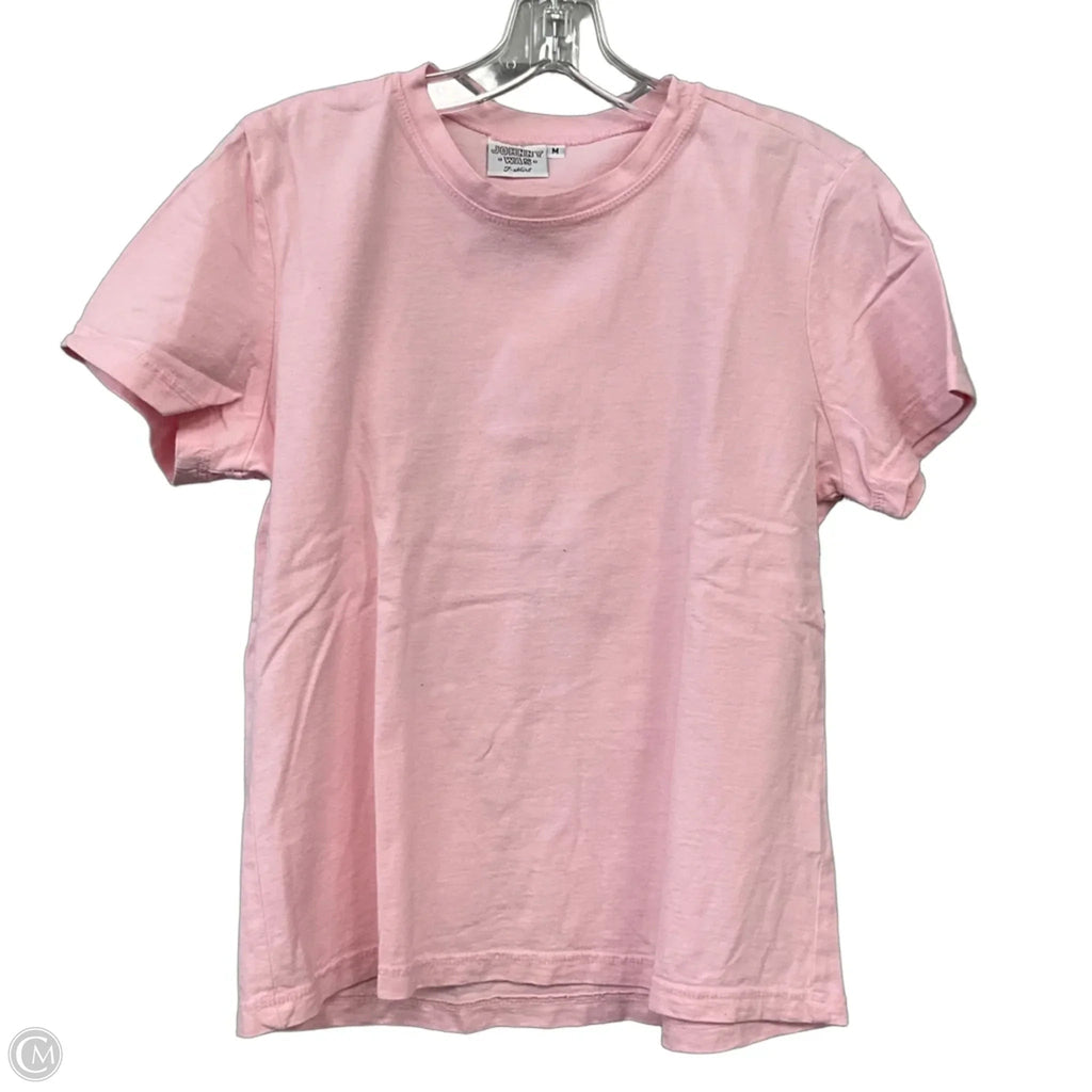 Top Short Sleeve Basic By Johnny Was In Pink, Size: M