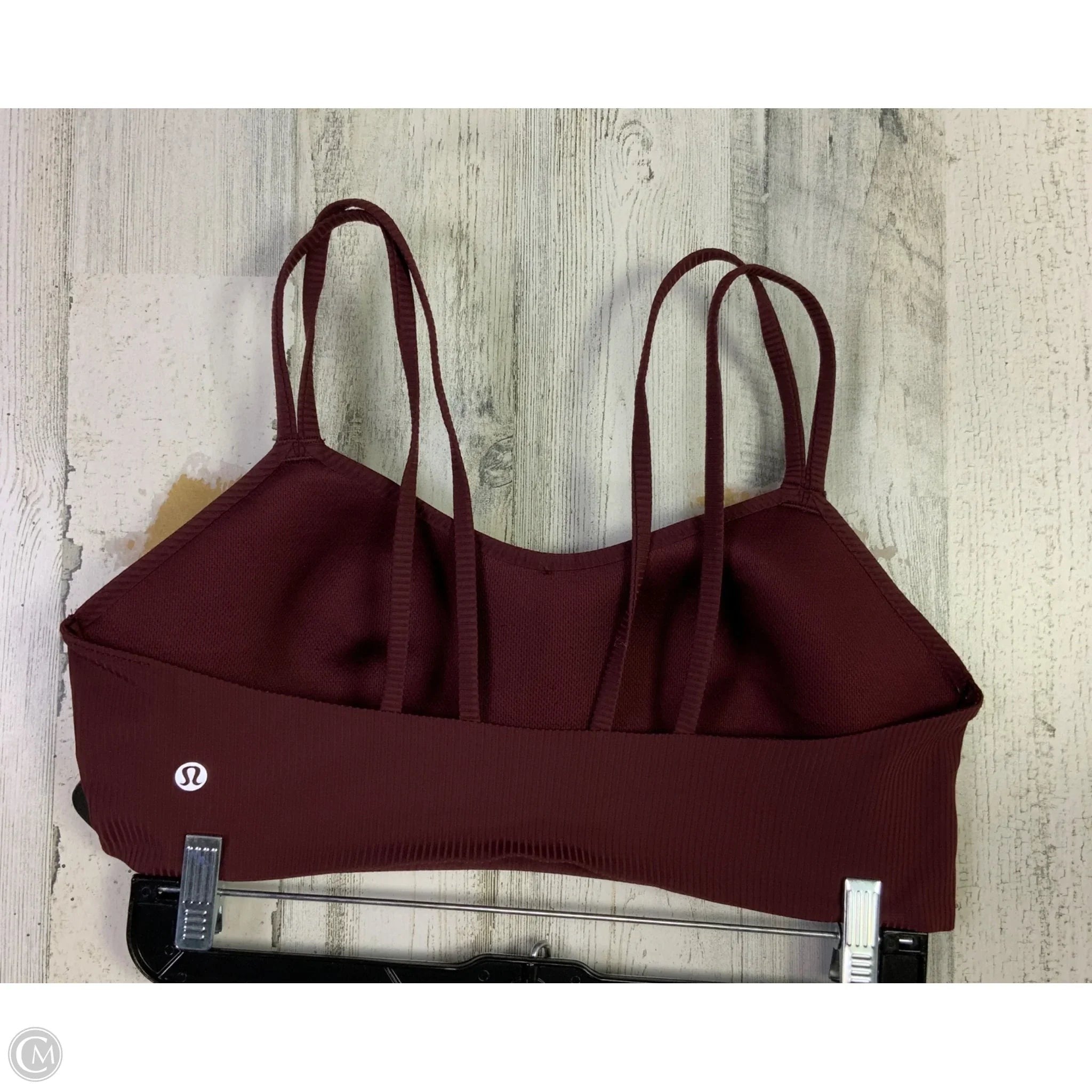 Athletic Bra By Lululemon In Maroon, Size: M