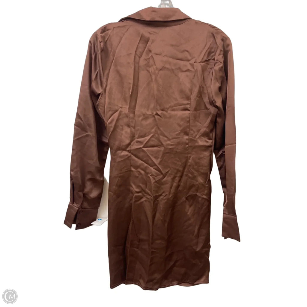 Dress Casual Short By Pretty Little Thing In Brown, Size: S