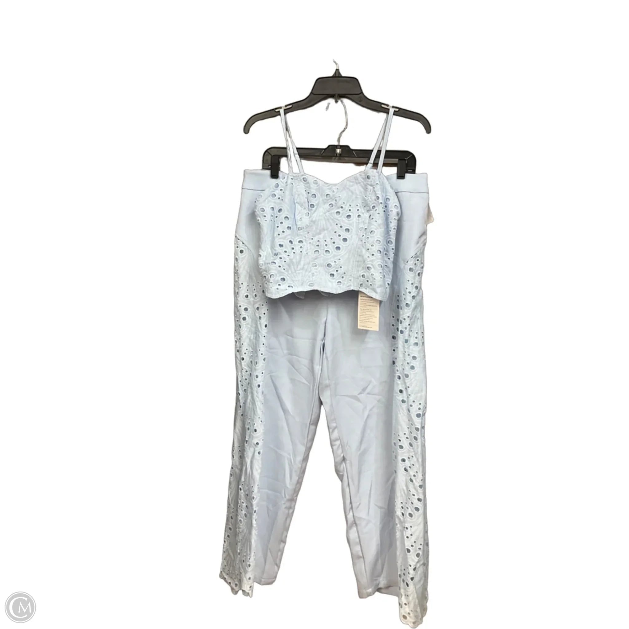 Top 2pc Sleeveless By Clothes Mentor In Blue, Size: Xl