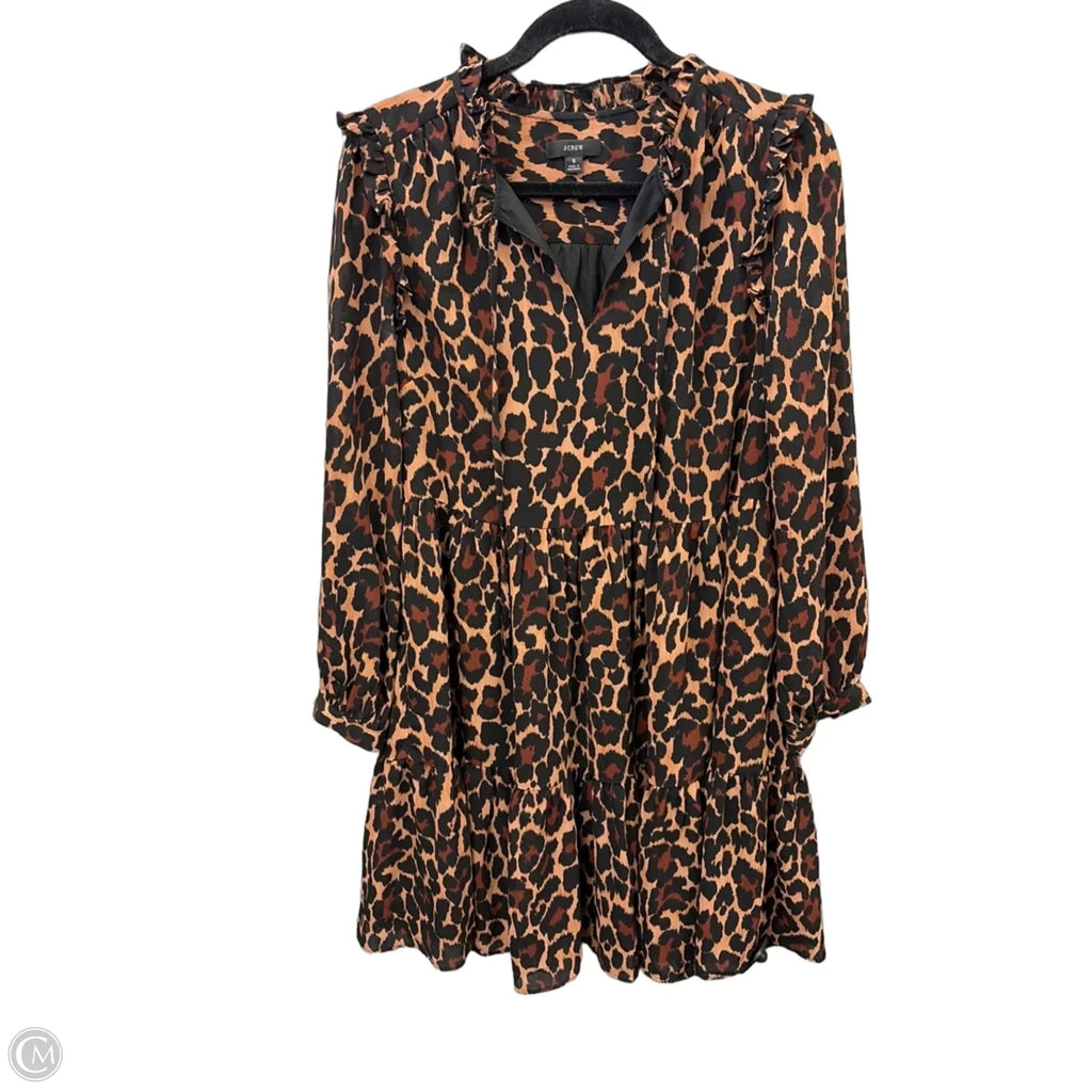 Dress Casual Midi By J. Crew In Animal Print, Size: S