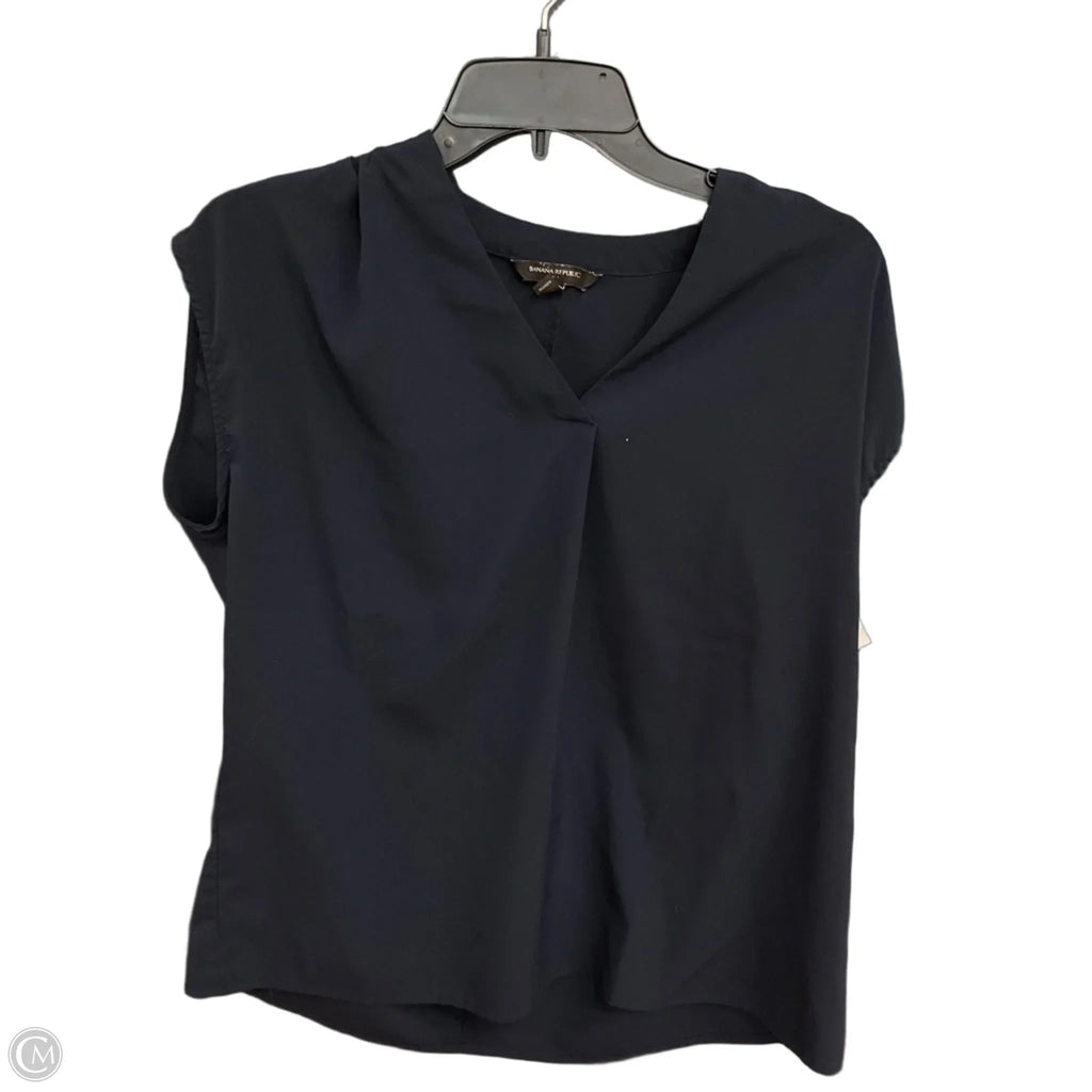 Top Sleeveless By Banana Republic In Navy, Size: S