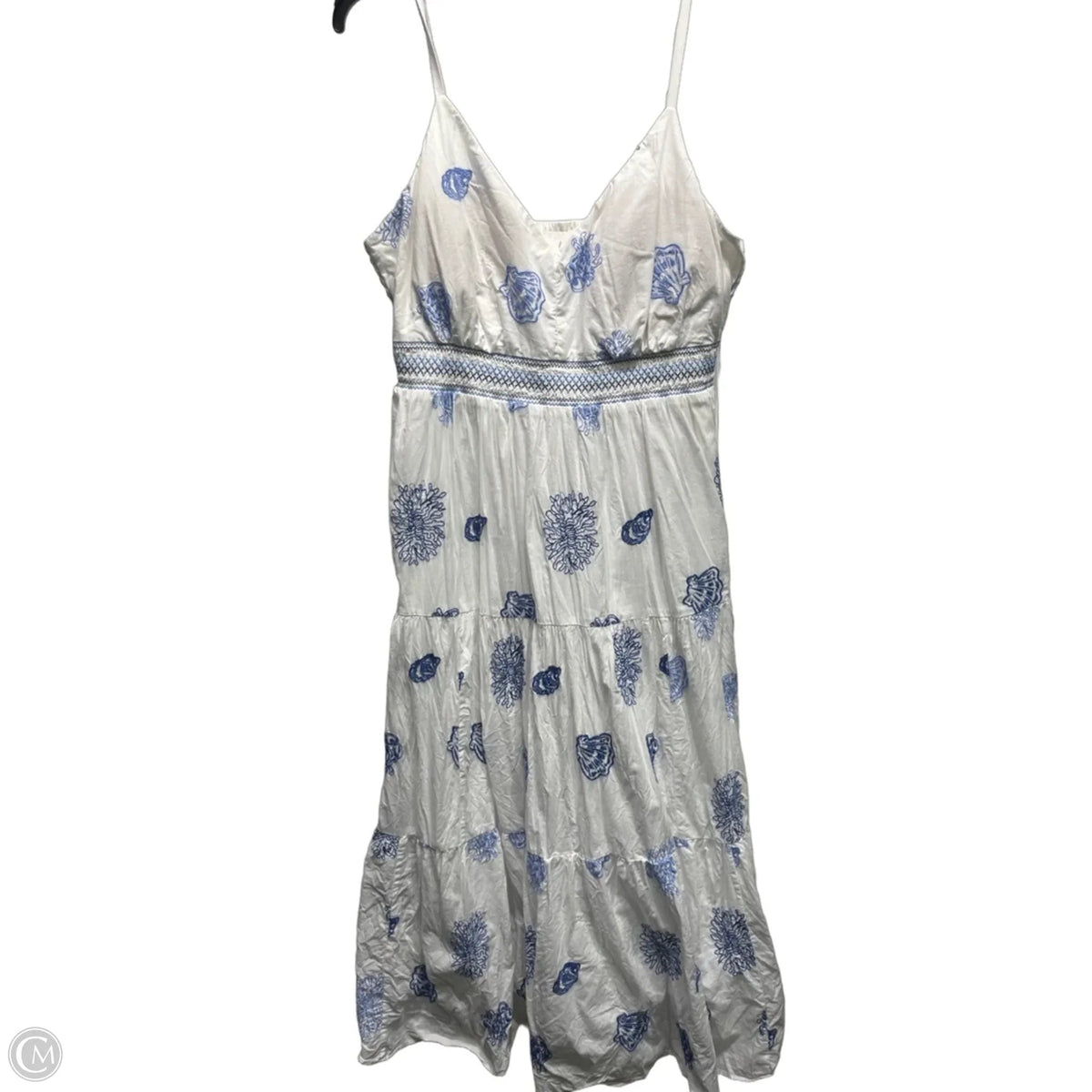 Dress Designer By Lilly Pulitzer In Blue & White, Size: 12