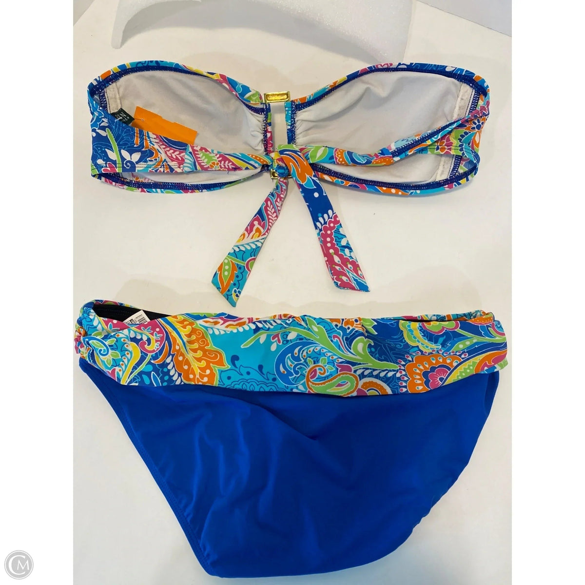 Swimsuit 2pc By Ralph Lauren In Blue, Size: M