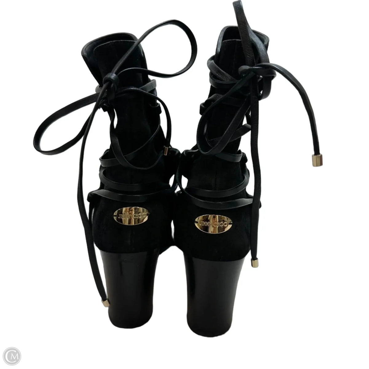 Hampton 80 Suede Ankle Boots Luxury Designer By Jimmy Choo In Black, Size: 36.5