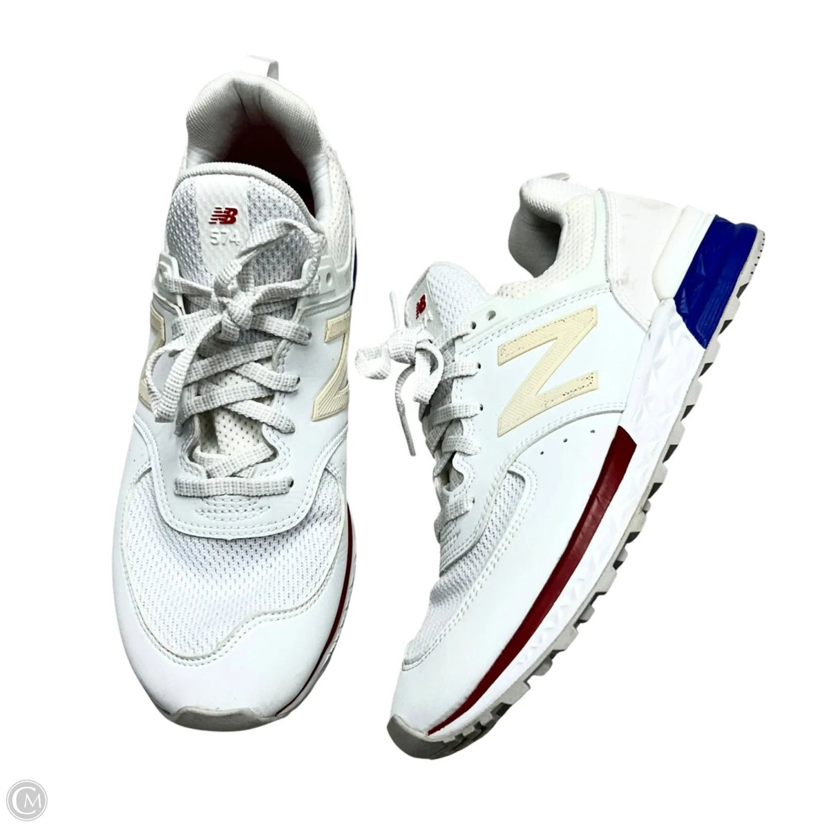 Shoes Athletic By New Balance In Blue Red & White, Size: 8.5