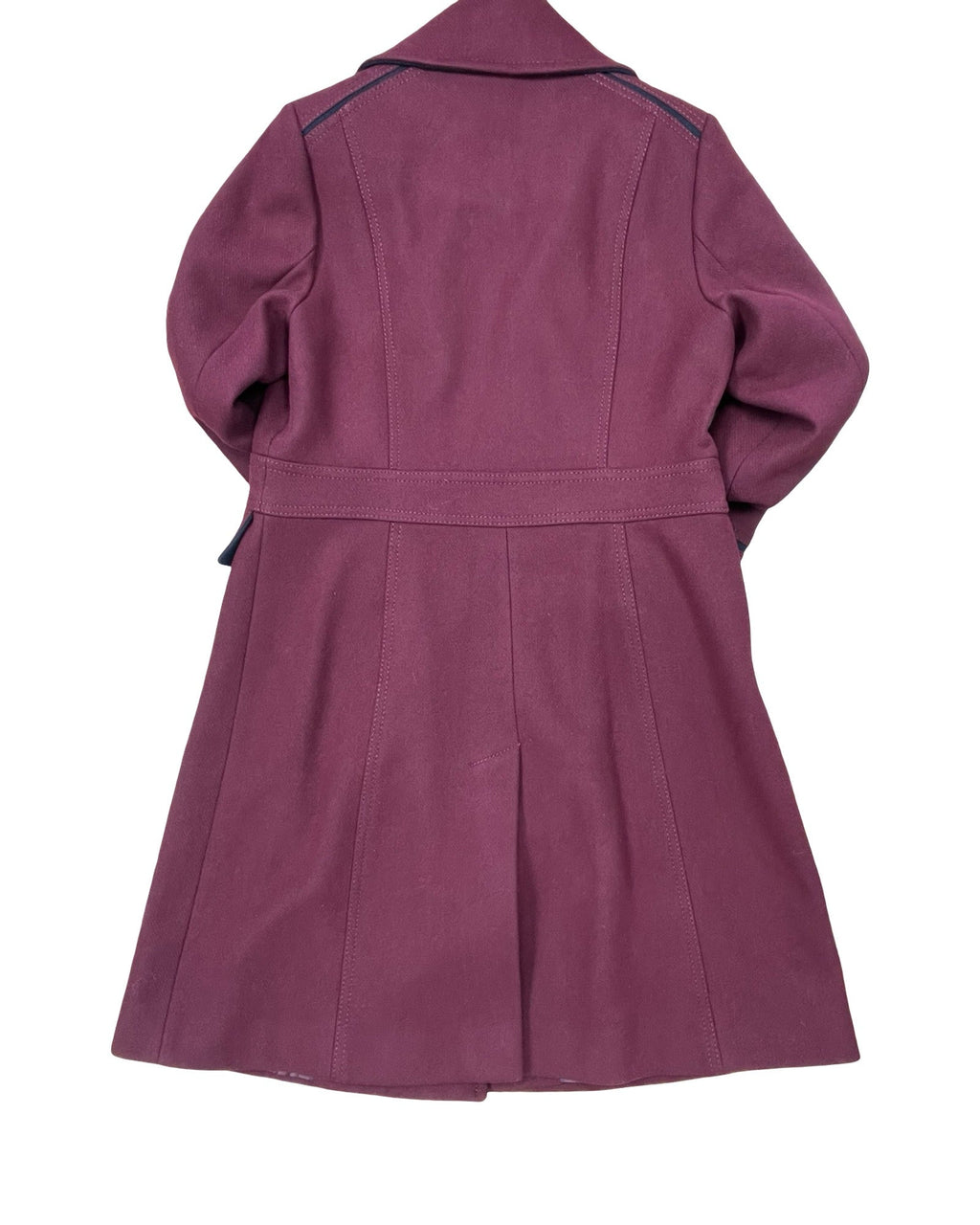 Coat Wool By Vince Camuto In Maroon, Size:M