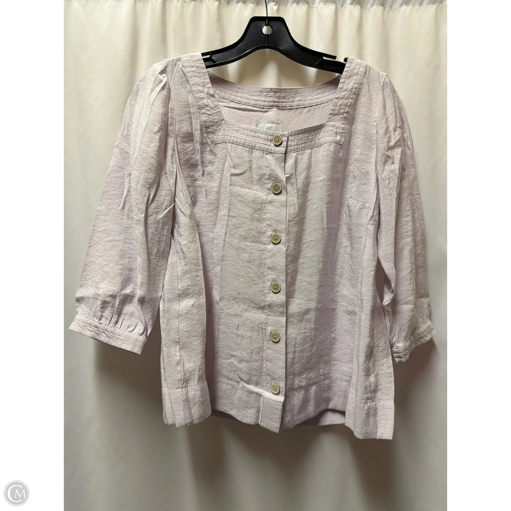 Top Short Sleeve By J. Jill In Purple, Size: S