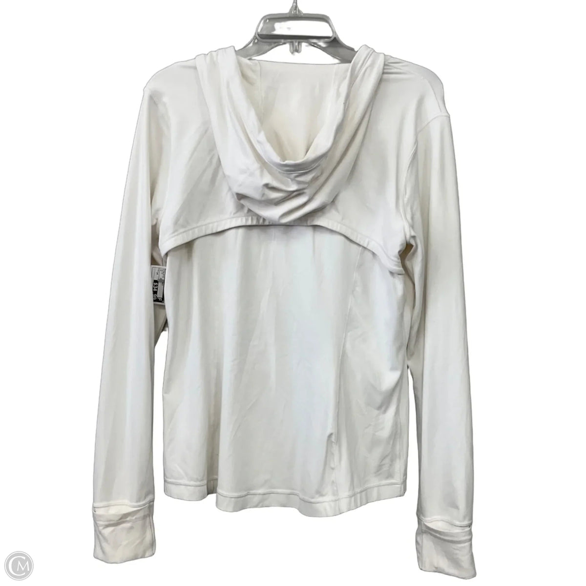 Athletic Jacket By Lululemon In White, Size: 14
