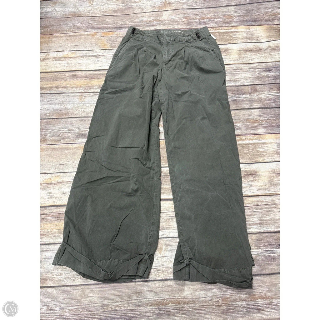 Pants Wide Leg By American Eagle In Green, Size: 2