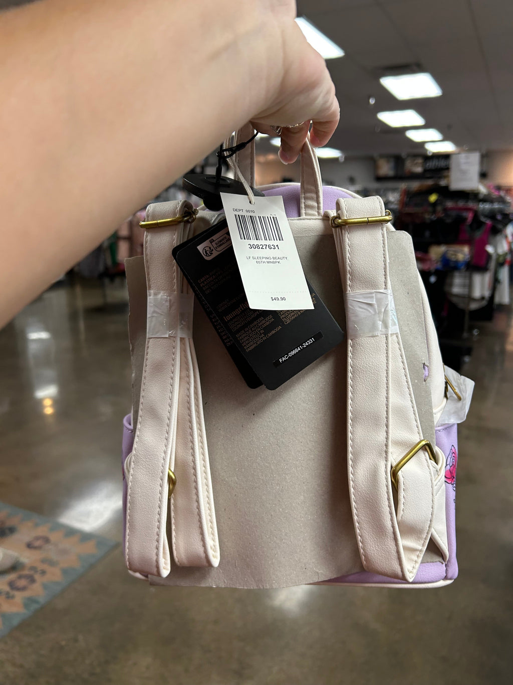 Backpack By Loungefly In Purple, Size:Medium