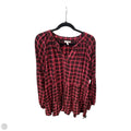 Top Long Sleeve By Maurices In Black & Red, Size: 2x