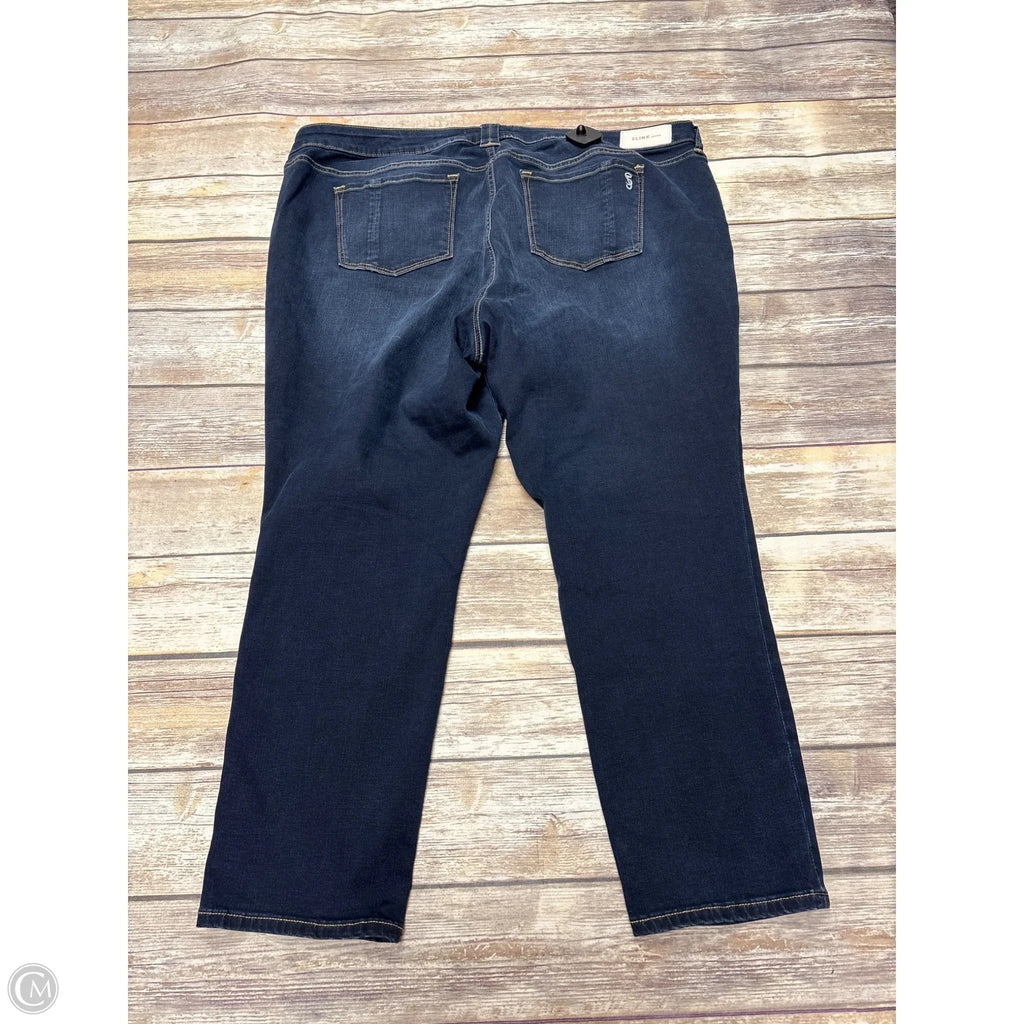 Jeans Skinny By Cme In Blue Denim, Size: 22