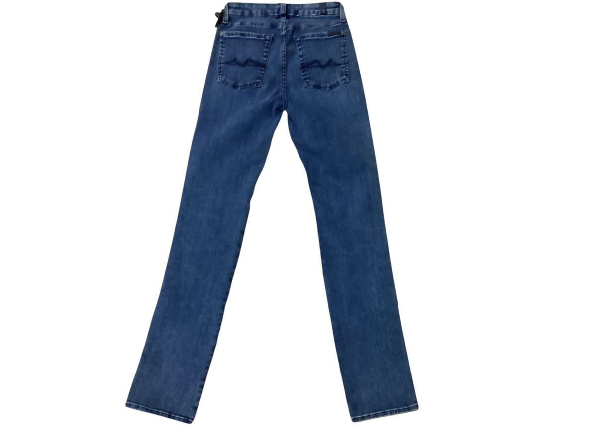 Jeans Skinny By 7 For All Mankind In Blue Denim, Size:2