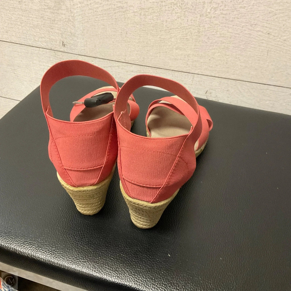 Sandals Heels Wedge By Clothes Mentor In Pink, Size: 10