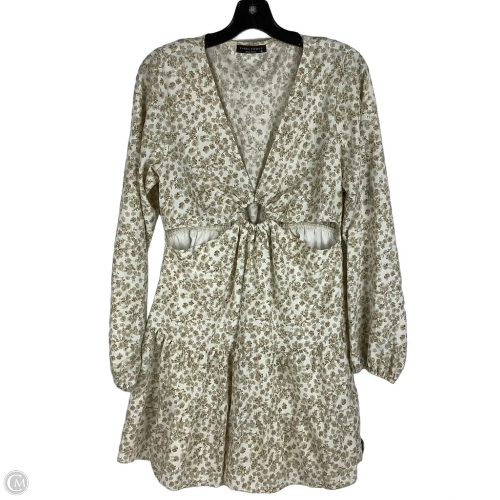 Dress Casual Short By Final Touch In Floral Print, Size: Xl