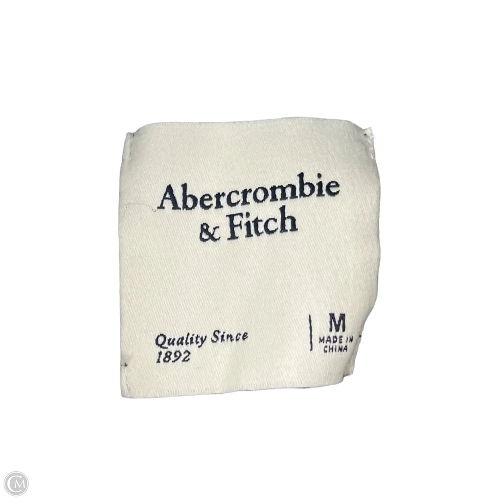 Sweater By Abercrombie And Fitch In Cream & Grey, Size: M