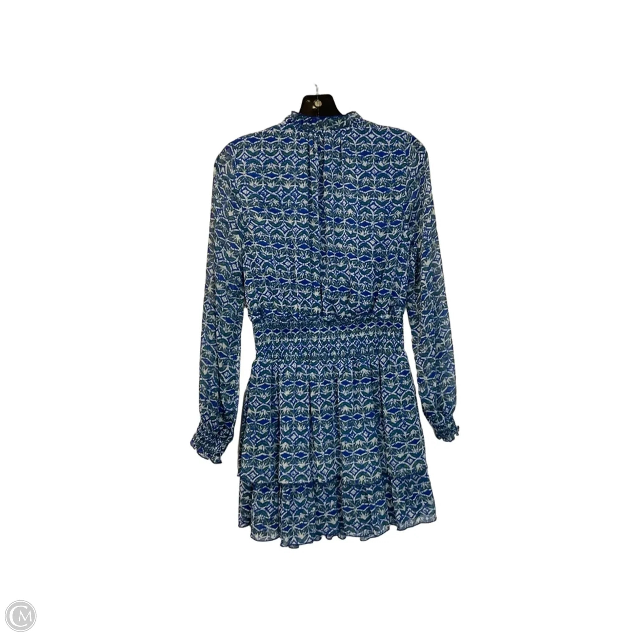 Dress Work By Zara In Blue & Green, Size: Xs