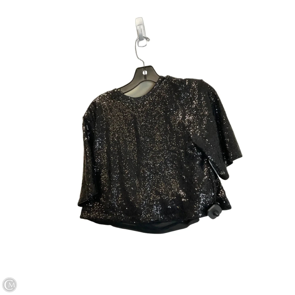Top Short Sleeve By H&m In Black, Size: S