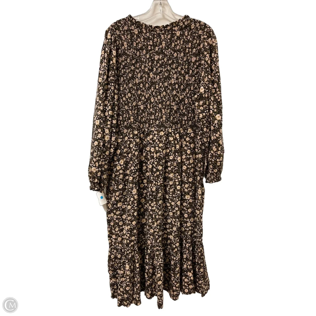 Dress Casual Maxi By Old Navy In Floral Print, Size: Xl