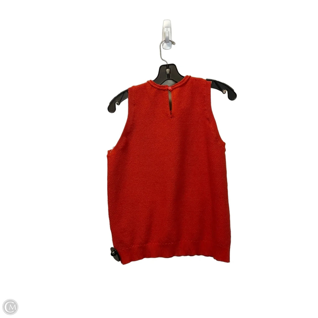 Top Sleeveless By Free Assembly In Red, Size: L