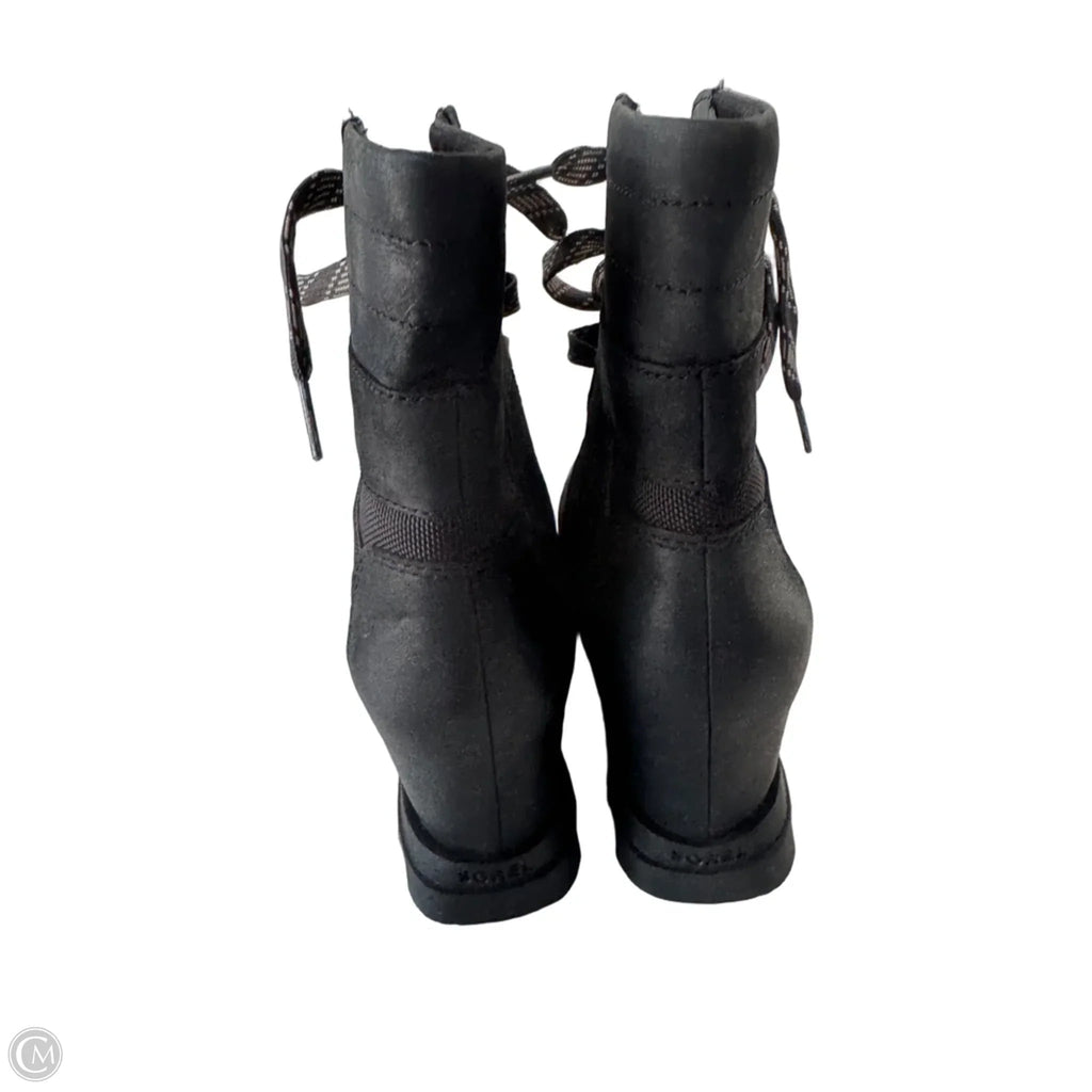 Boots Mid-calf Heels By Sorel In Black, Size: 11
