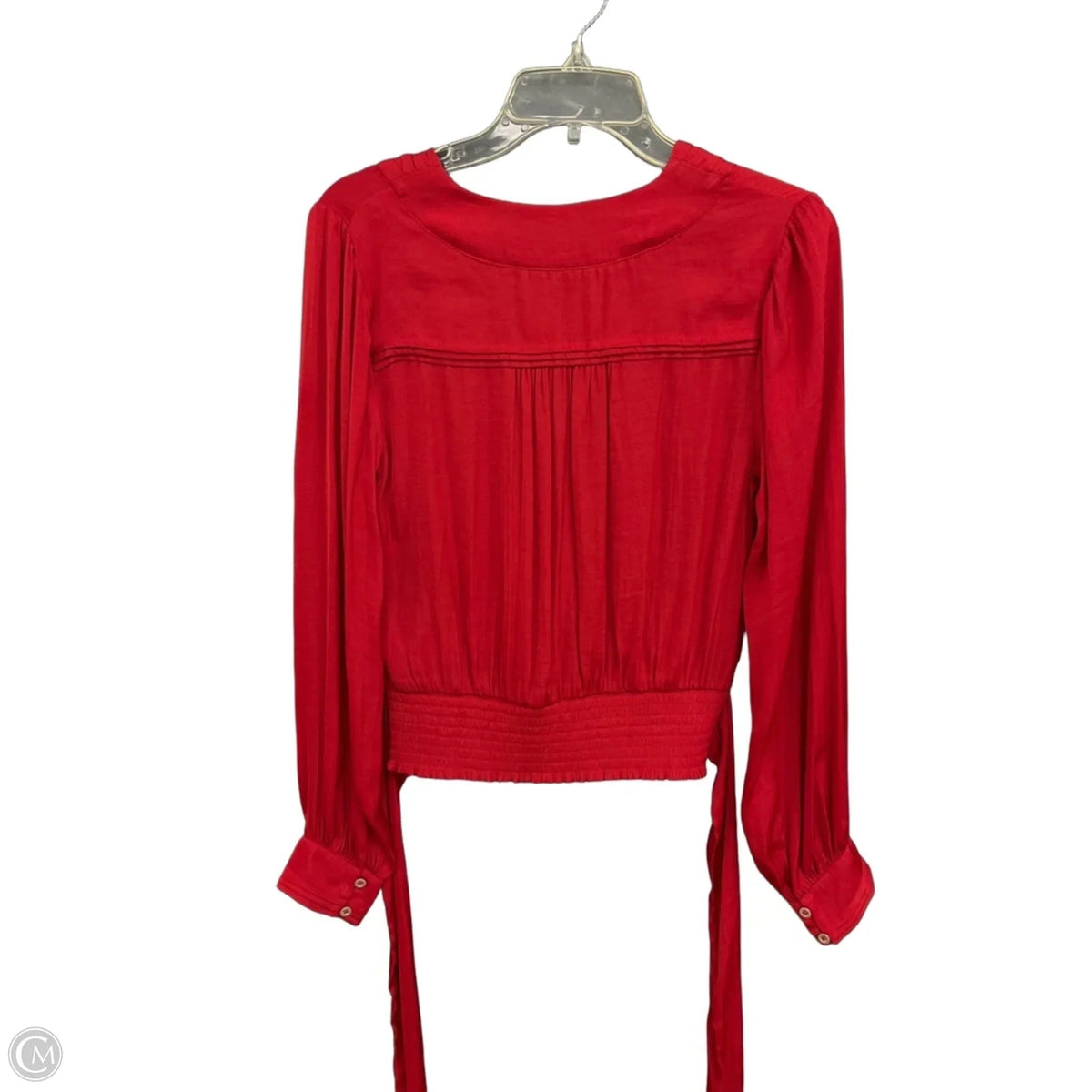 Top Long Sleeve By Anthropologie In Red, Size: S