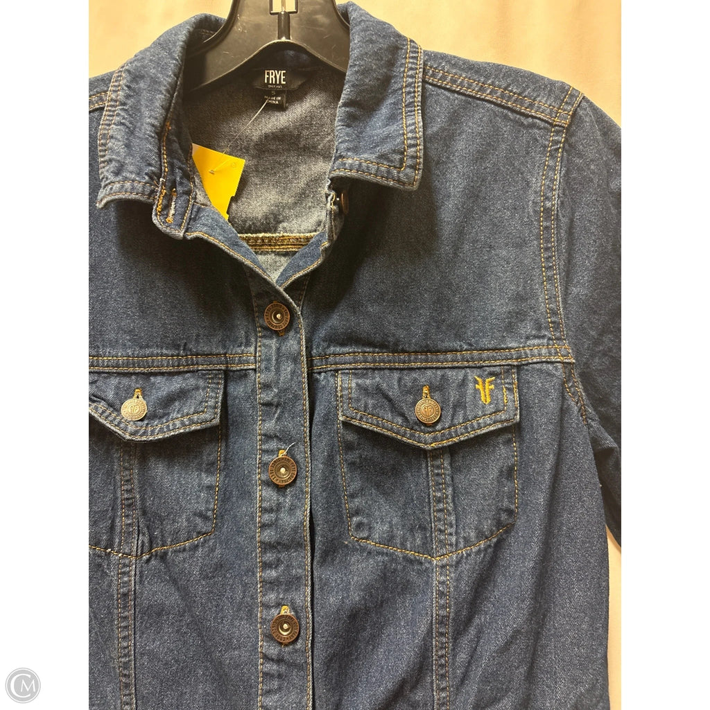 Dress Designer By Frye In Blue Denim, Size: S