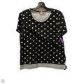 Top Short Sleeve Basic By Chicos In Polkadot Pattern, Size: S