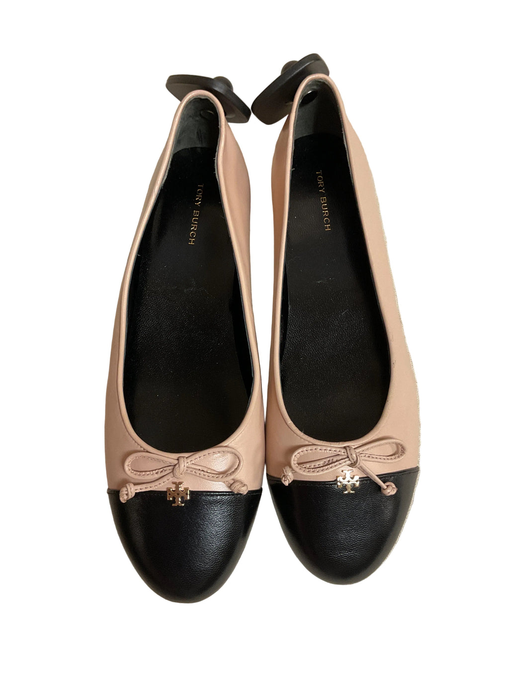 Shoes Designer By Tory Burch In Black & Pink, Size:8