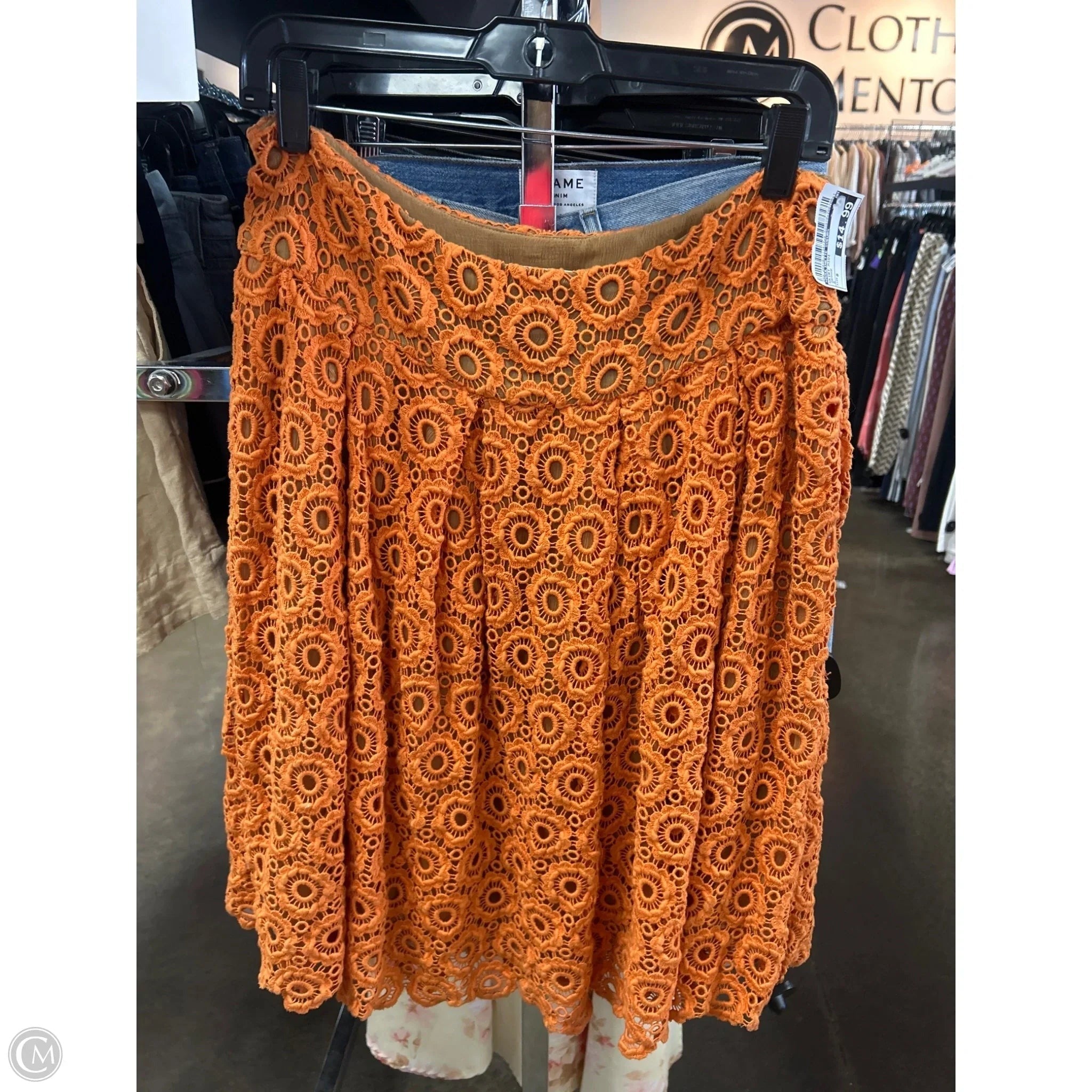 Skirt Midi By Moulinette Soeurs In Orange, Size: 8