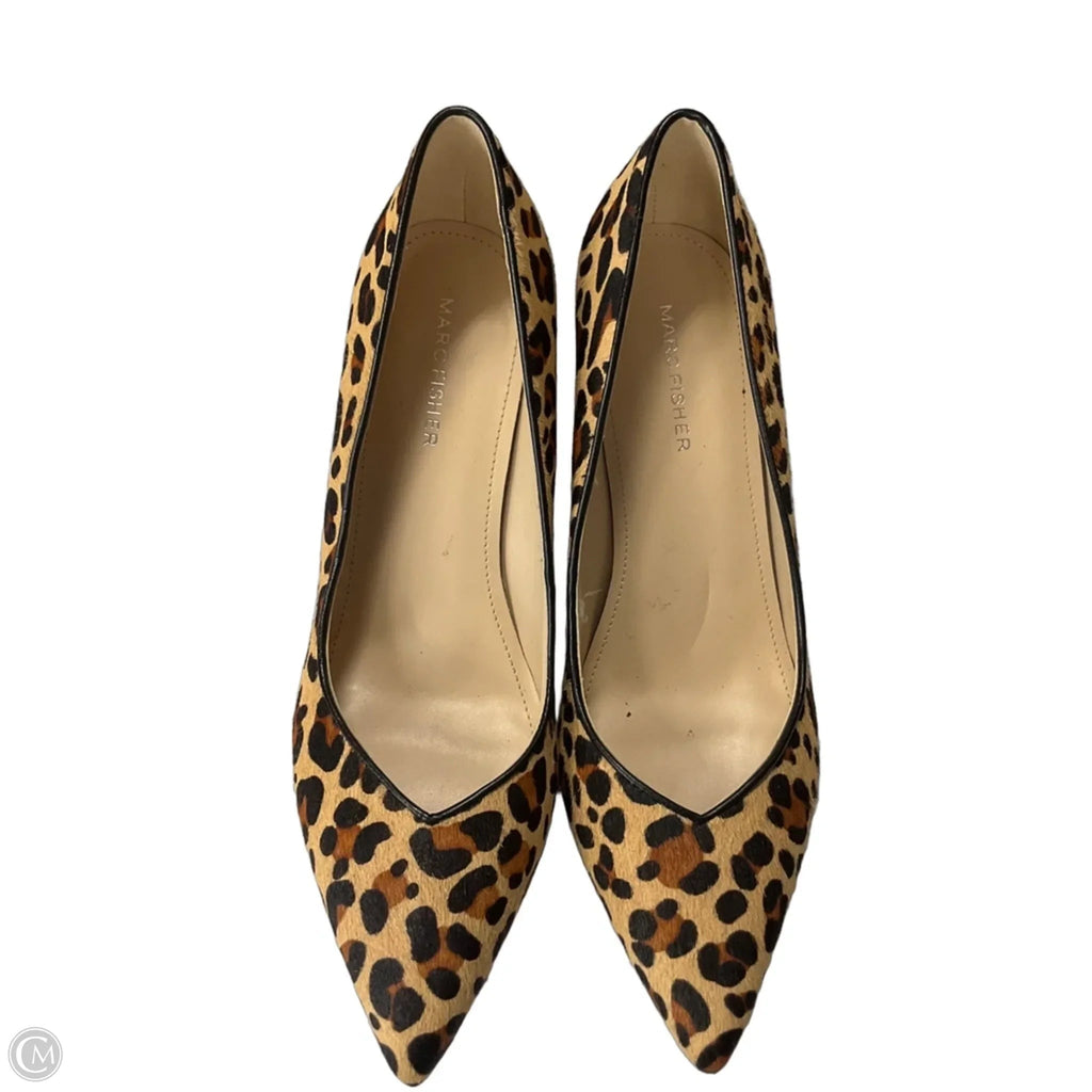 Shoes Heels Block By Marc Fisher In Animal Print, Size: 8.5