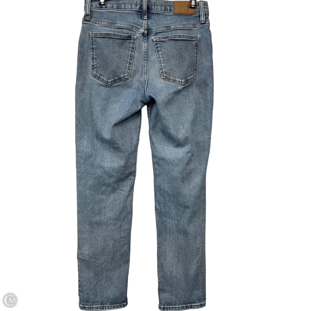Jeans Straight By Madewell In Blue Denim, Size: 4