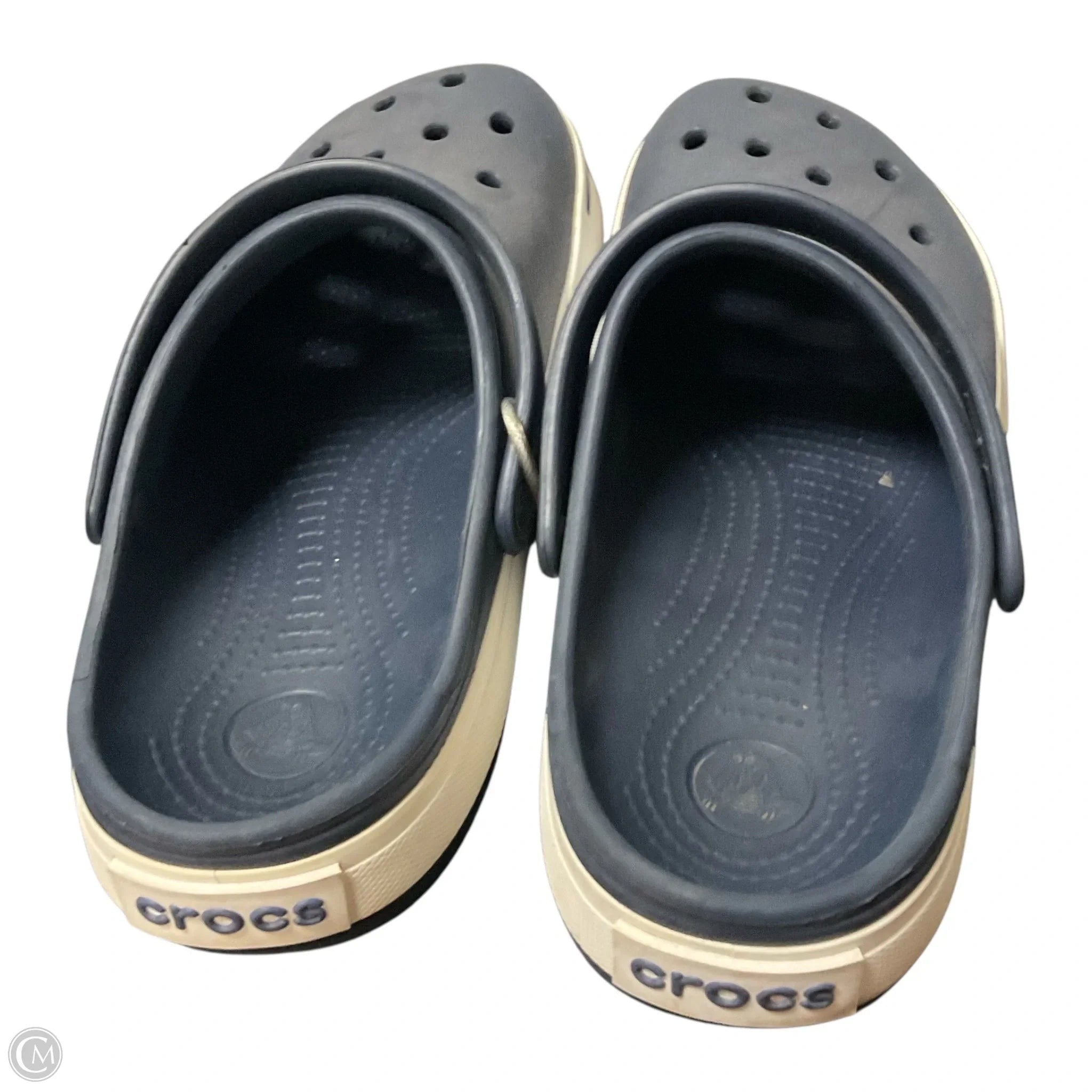 Shoes Flats By Crocs In Blue, Size: 11