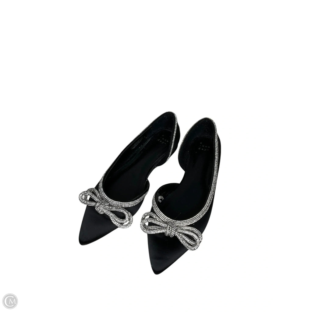 Shoes Flats By A New Day In Black & Silver, Size: 6