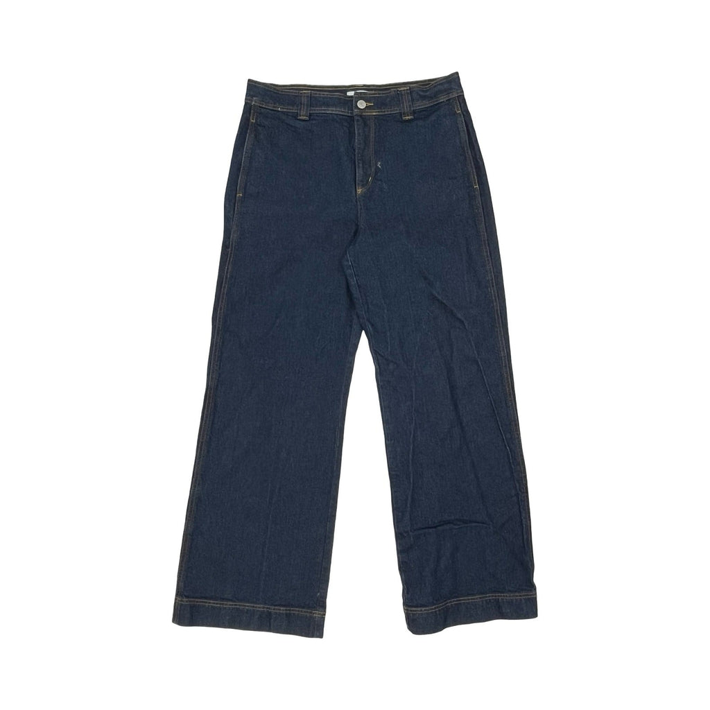 Jeans Wide Leg By Loft In Blue Denim, Size:8
