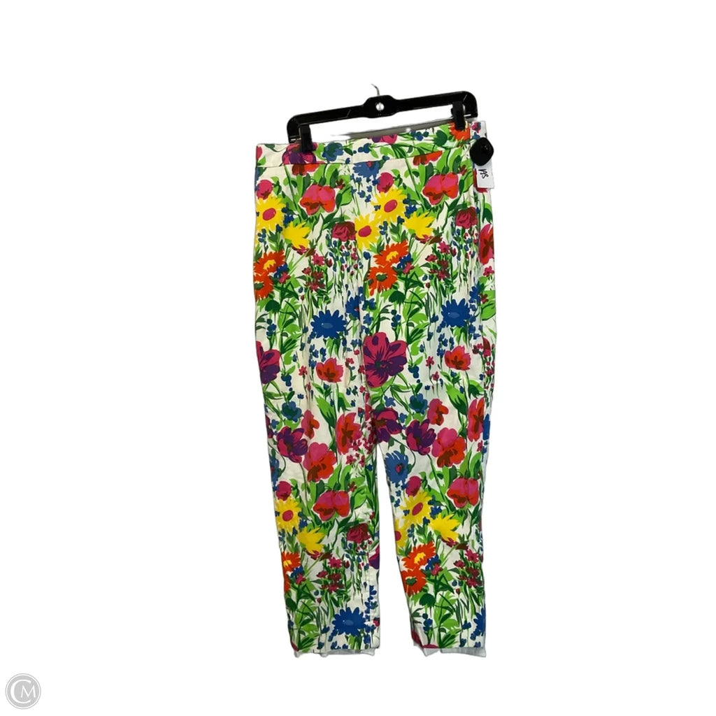 Pants Dress By Talbots In Floral Print, Size: 12