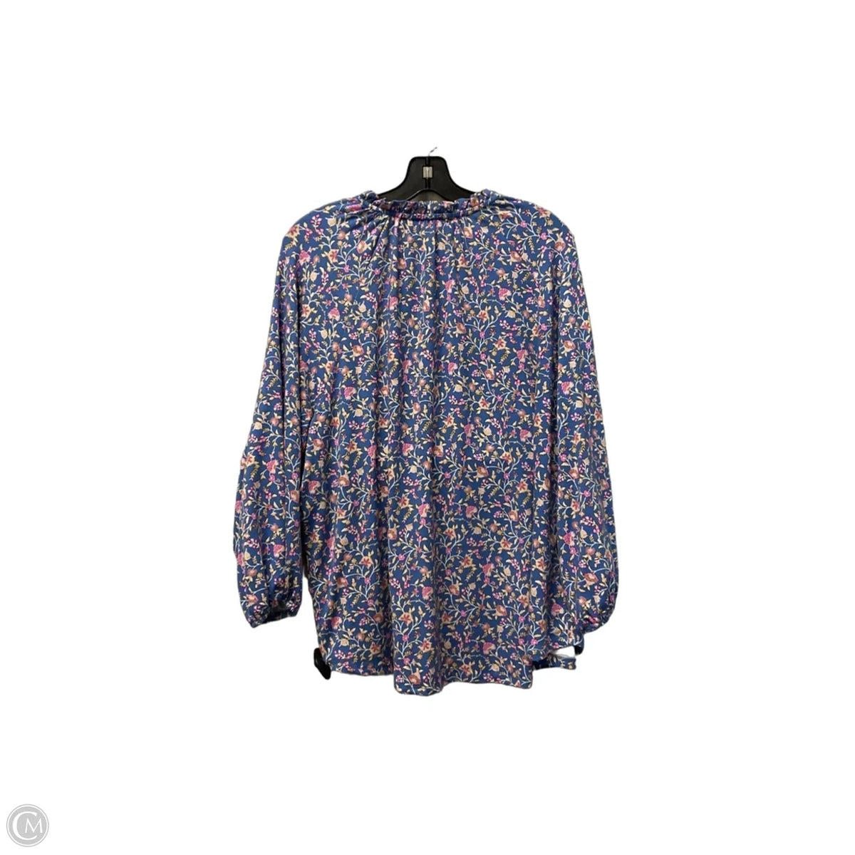 Top Long Sleeve By Wonderly In Blue, Size: 2x