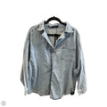 Top Long Sleeve By Allegra K In Blue Denim, Size: Xl